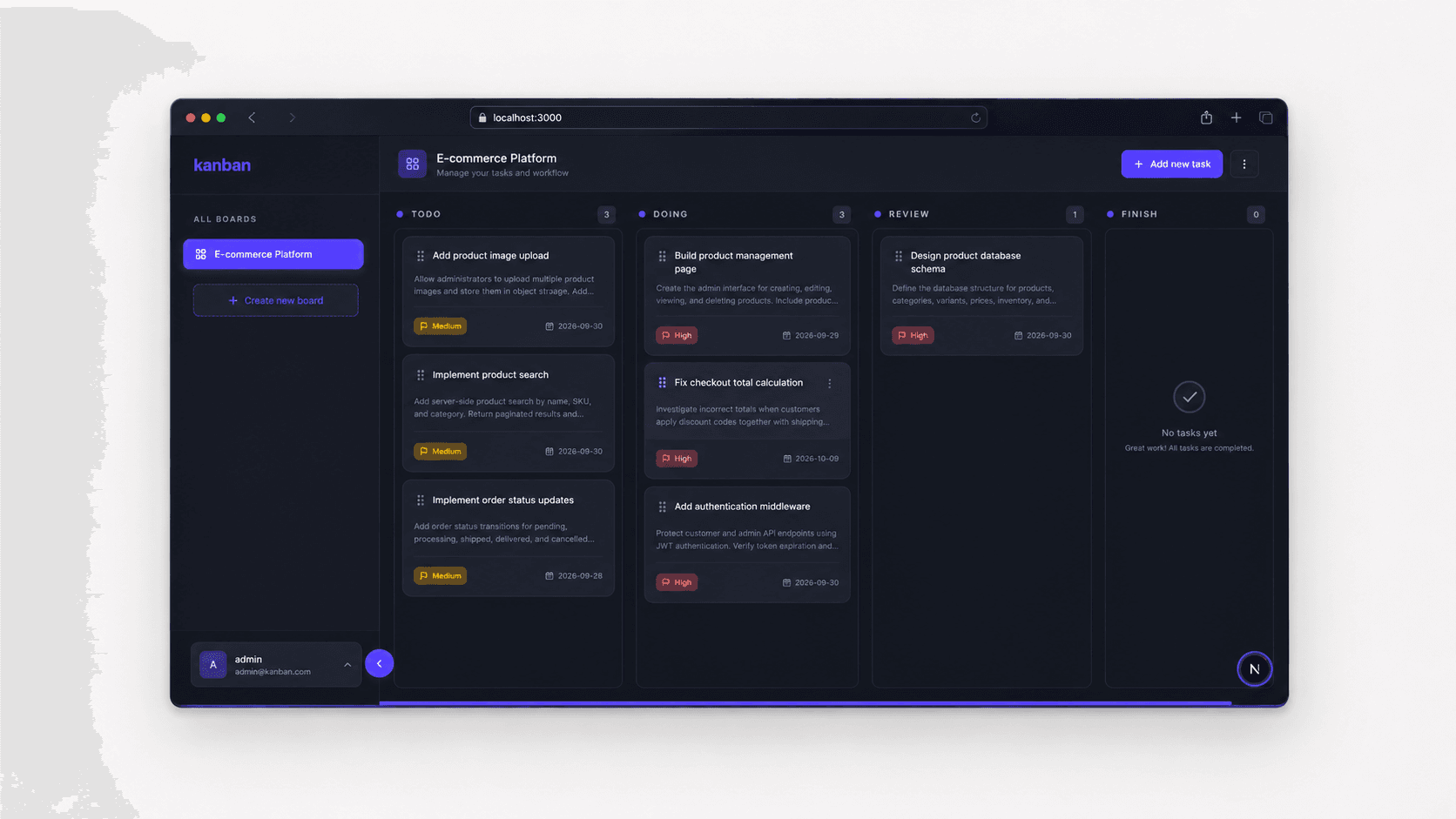 Kanban Task Management